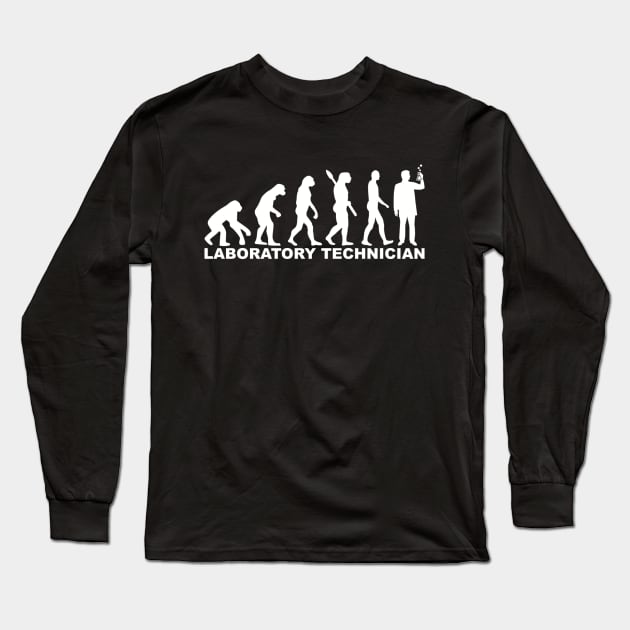 Laboratory technician evolution Long Sleeve T-Shirt by Designzz